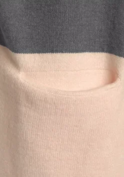 Jacken & Mantel|Vivance Cardigan Rosa-Grau-Apricot