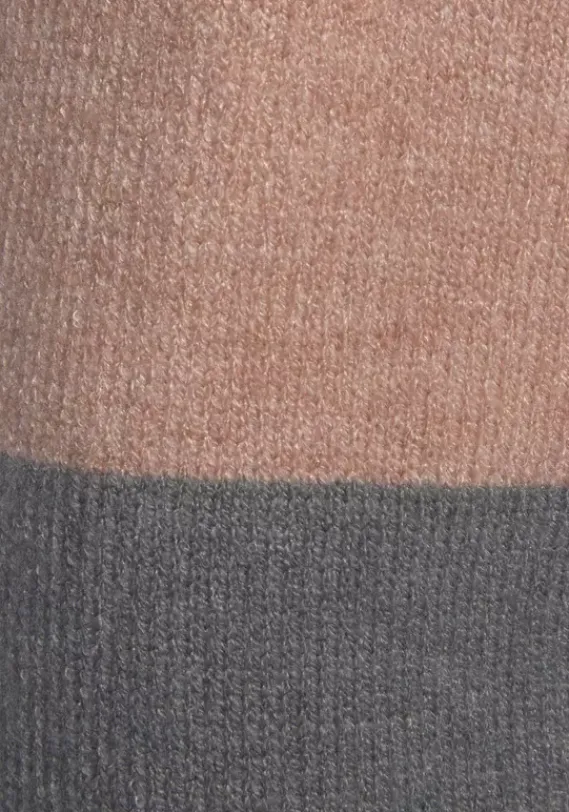 Jacken & Mantel|Vivance Cardigan Rosa-Grau-Apricot