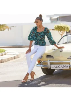 Blusen|LASCANA Chiffonbluse Marine-Dunkelgrun