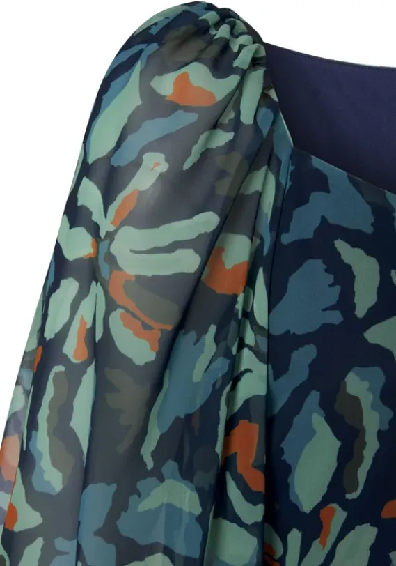 Blusen|LASCANA Chiffonbluse Marine-Dunkelgrun