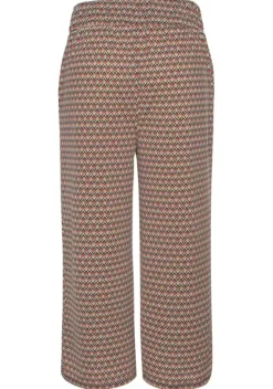 Lange Hosen|Buffalo Culotte Sand-Rostrot-Bedruckt