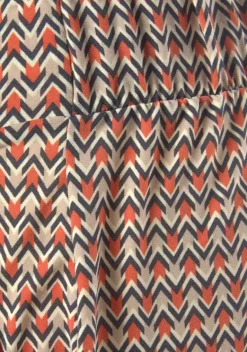 Lange Hosen|Buffalo Culotte Sand-Rostrot-Bedruckt