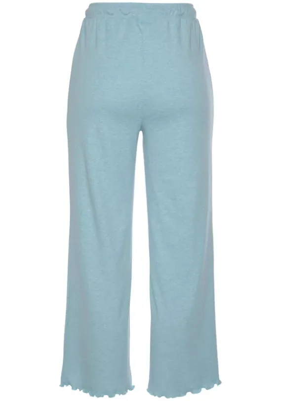 Lange Hosen|s.Oliver Culotte Turkis Meliert