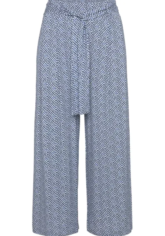 Lange Hosen|LASCANA Culotte Blau Bedruckt