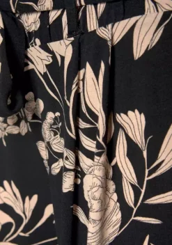 Strandmode|LASCANA Culotte Schwarz-Taupe-Bedruckt