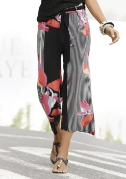Strandmode|LASCANA Culotte Schwarz-Rot-Bedruckt