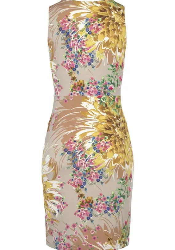 Strandkleider|LASCANA Druckkleid Sand-Gelb Bedruckt