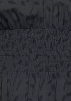 Strandkleider|LASCANA Druckkleid Anthrazit-Schwarz-Bedruckt