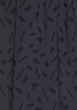 Strandkleider|LASCANA Druckkleid Anthrazit-Schwarz-Bedruckt