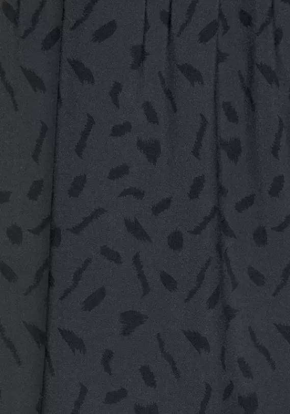 Strandkleider|LASCANA Druckkleid Anthrazit-Schwarz-Bedruckt