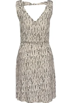 Kurze Kleider|s.Oliver Druckkleid Beige-Schwarz-Bedruckt