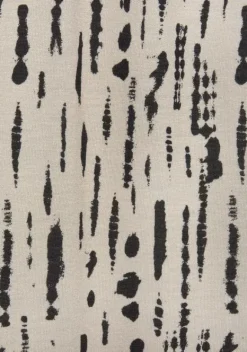 Kurze Kleider|s.Oliver Druckkleid Beige-Schwarz-Bedruckt