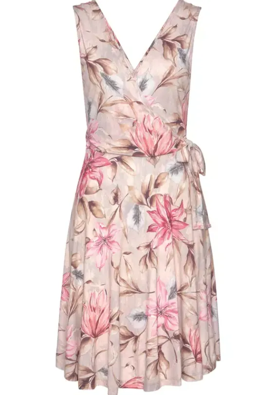 Kurze Kleider|s.Oliver Druckkleid Rosa-Bedruckt