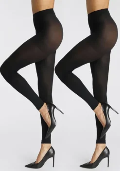 Strumpfhosen|LASCANA Feinstrumpfleggings Schwarz