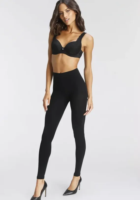 Strumpfhosen|LASCANA Feinstrumpfleggings Schwarz