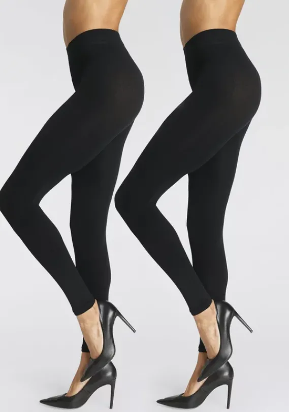 Strumpfhosen|LASCANA Feinstrumpfleggings Schwarz