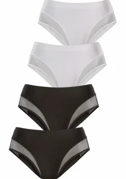 Slips|petite fleur Formslip Schwarz, Weis