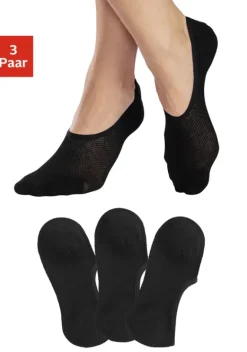 Socken|LASCANA ACTIVE Fuslinge 3X Schwarz
