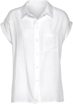 Blusen|LASCANA Hemdbluse Weis