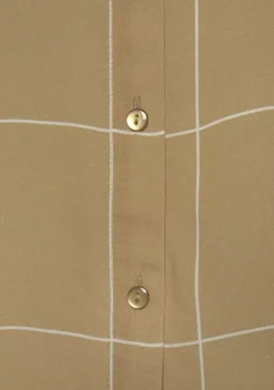 Blusen|LASCANA Hemdbluse Ocker-Weis-Kariert