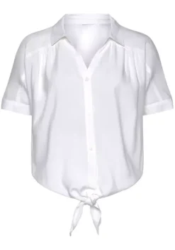 Blusen|Buffalo Hemdbluse Weis