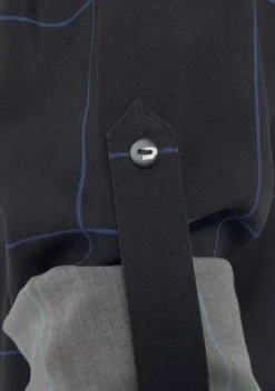 Blusen|LASCANA Hemdbluse Schwarz-Blau