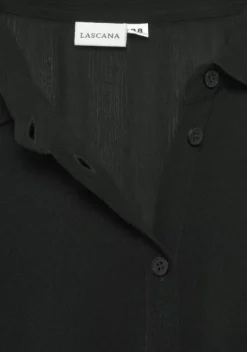 Strandmode|LASCANA Hemdblusenkleid Schwarz