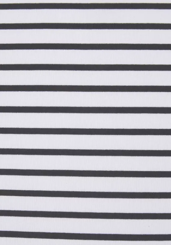 Bikini-Unterteile|Venice Beach Highwaist-Bikini-Hose"Camie" Schwarz-Weis-Limette