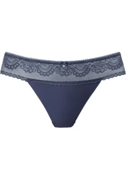 Dessous|LASCANA High-Waist-String Marine