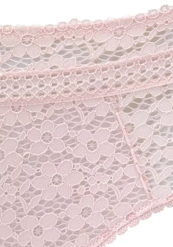 Strings|Nuance High-Waist-String Perlrosa