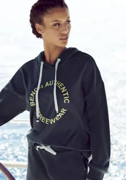 Homewear-Oberteile|Bench. Hoodie Blau-Indigo