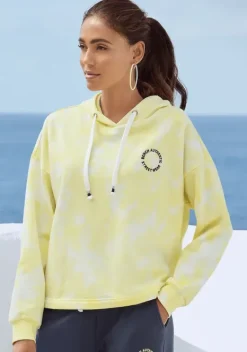 Homewear-Oberteile|Bench. Hoodie Gelb-Weis