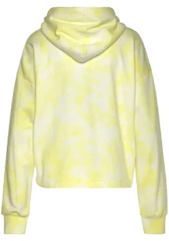 Homewear-Oberteile|Bench. Hoodie Gelb-Weis