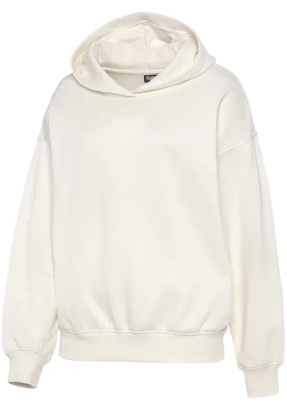 Homewear-Oberteile|Buffalo Hoodie"-Kapuzensweatshirt Mit Ruckenprint" Creme