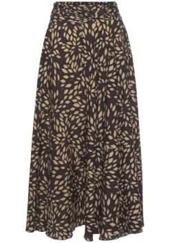 Strandmode|LASCANA Hosenrock Braun-Bedruckt