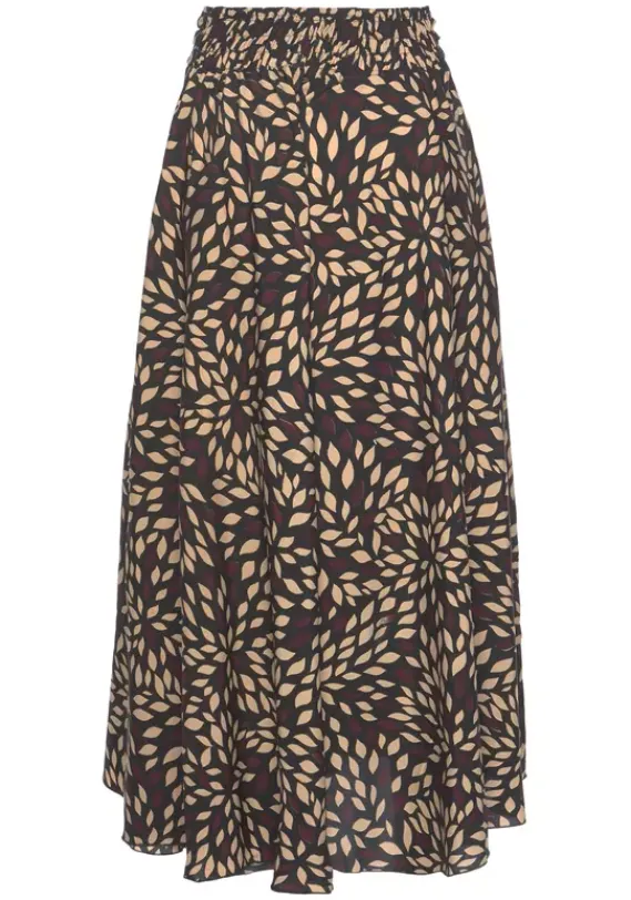 Strandmode|LASCANA Hosenrock Braun-Bedruckt