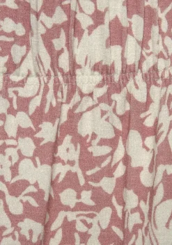 Lange Hosen|Vivance Hosenrock Mauve-Creme-Bedruckt