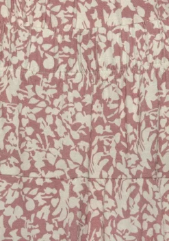 Lange Hosen|Vivance Hosenrock Mauve-Creme-Bedruckt