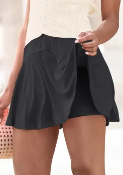 Lange Hosen|LASCANA Hosenrock Schwarz