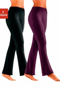 Nachhaltige Dessous & Wasche|Vivance active Jazzpants Beere, Schwarz