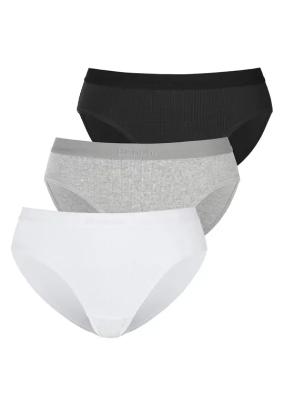 Slips|Bench. Jazz-Pants Slips Weis, Schwarz, Hellgrau-Meliert