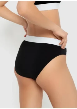 Slips|LSCN by LASCANA Jazz-Pants Slips Petrol, Schwarz, Orange