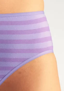 Slips|petite fleur Jazz-Pants Slips Gestreift-Lila, Gelb, Grun, Orange, Rosa