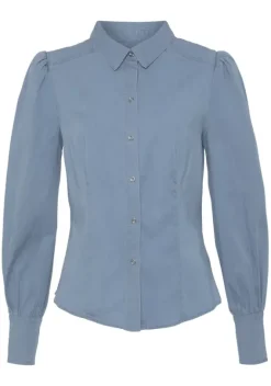 Blusen|Vivance Jeansbluse Blue-Washed
