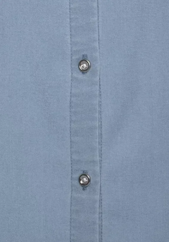 Blusen|Vivance Jeansbluse Blue-Washed