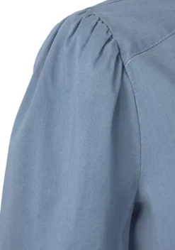Blusen|Vivance Jeansbluse Blue-Washed