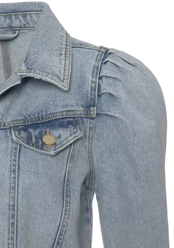 Jacken & Mantel|Vivance Jeansjacke Blue-Washed