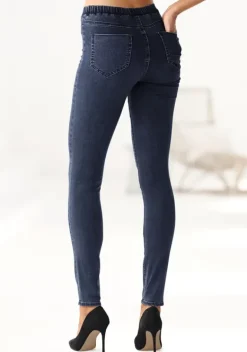 Lange Hosen|Buffalo Jeggings Jeansblau