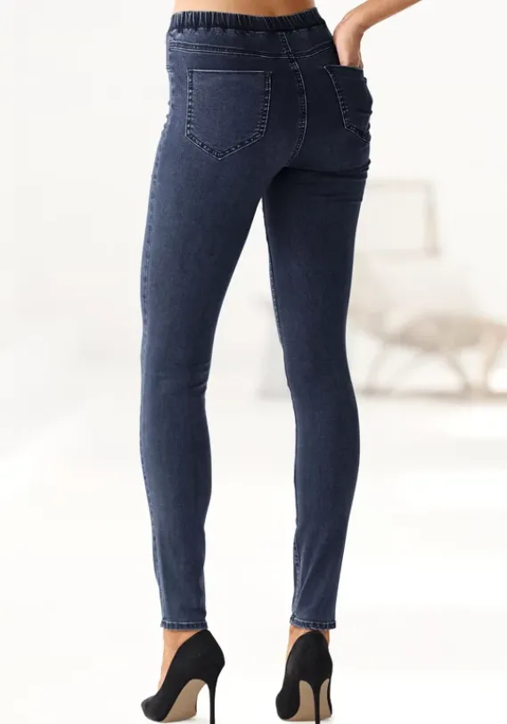 Lange Hosen|Buffalo Jeggings Jeansblau