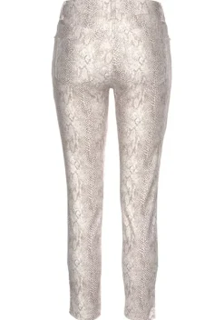 Lange Hosen|LASCANA 7/8-Jeggings Braun-Bedruckt